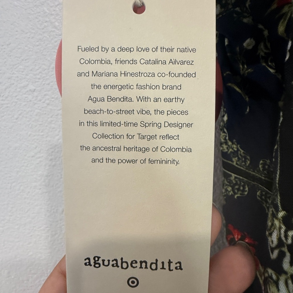 Agua Bendita Navy Floral Mini Dress - Picture 7 of 10